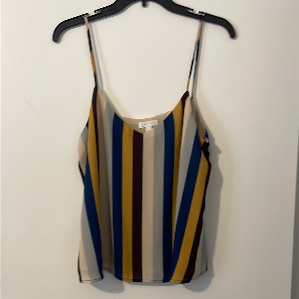 Leith Gray and Blue silky Camisole Top
